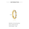 1PC Multiple Styles Silver Gold Plated CZ Huggie Hoop Earrings Women Cartilage Helix Piercing Jewelry - Image 12