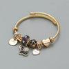 Multi Element Stainless Steel Circle Panjiadora Beaded Love Bracelet Suitable for Women's Dating, Daily Holiday Gifts - Image 9