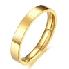 Vqysko 3mm Gold Color Filled Rings for Women Girls Stacking Stackable Band Thumb Pointer Finger Plain Ring Comfort Fit - Image 9