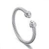 Retro Style Open Cuff Bracelets Stainless Steel Cable Wire Bangle For Women For Men Adjustable Chic Jewelry - Image 13