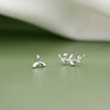 Silver Hollow Butterfly Stud Earrings For Women Jewelry Accessories Prevent Allergies - Image 37
