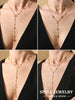 Stainless Steel Chain Necklace with Long Tassel Details - Image 1