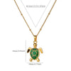 Colored Turtle Pendant Necklace for Women Summer Beach Female Charm Necklace Beads Chain Cute Stainless Steel Jewelry collar - Image 15