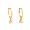 Silver Retro Geometric Square Circle Hoop Earrings for Women Gift Zircon Huggies Ear Buckle Piercing Jewelry - Image 8