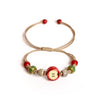Handmade Apple Ceramic Bracelet Adjustable Woven Cord Cute Cartoon Style Jewelry for Gifts - Image 7