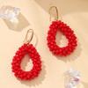 Small Earrings National Flag Colors Water Drop Earrings for Women Handmade Beads Crystal Earrings Gift Jewelry - Image 23
