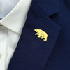 Metal costume brooch. Golden polar bear stainless steel brooch, used as a chest badge pin, as a carrying case decoration - Image 6