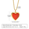 Women's Dainty Locket Heart Pendant Necklaces, Openable Shell Pendants, Gold Color Stainless Steel Shell Photo Frame Necklace - Image 8