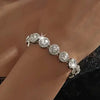 European And American Round Zircon Bracelet Bangles Unisex Punk Style Hip-hop Jewelry - Image 2
