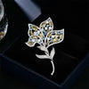 Romantic Purple Zircon Butterfly Brooches for Women Clothes Accessori Bow Dragonfly Ginkgo Leaf Broche Decorativo De Ropa - Image 4