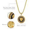 Hip Hop Gold Color 3D Round Lion Head Pendant Chain Medal Necklace Men Women Rock Rapper Jewelry Gifts - Image 5