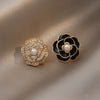 Elegant Women Girls Camellia Pearl Earrings Flower Classic Ear Rings Lady Wedding Party Jewelry Stud Earring Gift - Image 4