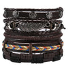 Bracelet Viking Bracelet For Men Hand Bracelets Woven Skull Hand Jewelry Adjustable Leather Set viking man bracelet - Image 8