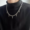 Stainless Steel Punk Aesthetic Stud Necklace Men Choker Cool Hip Hop Women Rivet Pendant Necklace Gothic Jewelry Gifts - Image 2