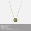 Stainless Steel Birthstone Pendant Necklace with 38 cm Chain and 5 cm Extension - Image 10
