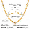 Delicate Cubic Zirconia Chain Necklace For Women Minimalist Gold Plated Stainless Steel Necklace Jewelry - Image 15