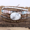 Multi-Strand Beaded Wrap Bracelet in Mixed Colors - Image 19