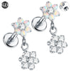 1Pc Titanium Cz Crystal Ear Cartilage Tragus Helix Daith Piercing Internal Thread Lip Stud Labret Piercing Body Jewelry 16G - Image 2