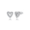 Infinity and Heart Stud Piercing Earrings with Crystal Accents - Image 11