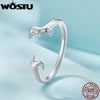 Silver Cute Dachshund Dog Adjustable Rings for Women Open Animal Ring Family Jewelry Gift - Image 4