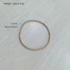 Jewelry Gold Plated Metal Ball Smooth Diameter 3/4/6/8mm Elastic Stainless Steel Bracelet - Image 12