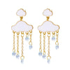 Rain Cloud Earring Long Tassel Crystal Teardrop Dangle Earrings for Women Simple Creativity Daily Jewelry Pendant Gifts - Image 11