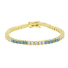 Colorful Cubic Zirconia Tennis Bracelet in Multiple Stone Colors - Image 9