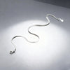 Silver Unisex Simple Flat Snake Anklets Women Jewelry Punk Rock Glossy Blade Style Bare Foot Chain Bracelets - Image 4