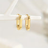 Gold Color Square Hoop Earrings for Women Men Stainless Steel Minimalist Punk Unisex Rock Earring Piercing Jewelry Gifts - Image 5