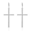 Minimalist Zircon Imitation Pearl Cross Drop Earrings For Women Gothic Punk Jesus Cross Dangle Earrings Party Jewelry - Image 11