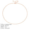 Chain Necklace Stainless Steel Gold Color Pendants Short Long Statement Women Gift Stainless Steel Jewelry - Image 8