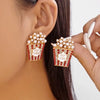Shiny Rhinestone Butterfly Water Drop Tassel Earrings for Women Crystal Zircon Pearl Long Earring Party Daily Jewelry Gifts - Image 8