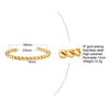 Twisted Bangle Open Cuff Bracelet Stainless Steel Rope Twisted Bracelet Women Jewelry Minimalist Style - Image 6