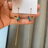 Drop Ear Line Long Hanging Earrings for Women Rose Gold Color Zircon Crystal Piercing Threader Earing Ear Accessories Jewelry - Image 35