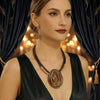 Jewelry Set Water Drop Resin Gems Aluminum Wire Handmade Braided Necklace Earrings Women's Party Accessories - Image 1