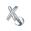 16G 316L Stainless Steel Labret Stud with Decorative Screw-Fit Top for Cartilage Piercings - Image 25
