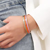 G&D Colorful Orange Enamel Bangles Bracelets for Women Party Gift Bangles Stainless Steel Jewelry - Image 3