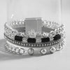 Two Tone Geometric Square Beads Chain Bracelets for Women Multilayer Silver Color Link Bangle Bracelet Charm Jewelry - Image 7