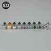 1PC Titanium Zirconia Cute Cat Rook Helix Stud Tragus Cartilage Earrings Animal Lobe Labret Lip Piercing Jewelry 16G - Image 5