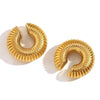 1 Pair Smooth Circle C Shape Clip Earrings For Women Lightweight Without Piercing Cartilage Ear Cuff Gold Silver Color Earrings - Image 14