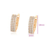 Gold Plated Zircon Hoop Earrings for Women Jewelry XP - Image 35