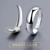 Buyee Silver Couples Ring Elegant Can Engrave Name Date Open Ring for Women Men Classic Jewelry Circle - Image 3