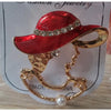 Beauty Enamel Brooch Badges For Women Elegant Creaive Crystal Pins - Image 2