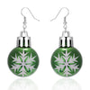 Christmas Snowflake Star Ball Shaped Bulb Earrings Hook For Women Ear Dangle Drop Xmas Party Jewelry Gift - Image 15