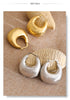 Personality Stainless Steel Chunky Hoop Earrings for Women Gold Pvd Plated Geometric Daily Casual Jewelry - Image 18