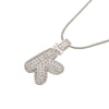 Silver Color Bubble Initial Letters Necklaces 26 Letters Pendants Necklaces for Women Brass CZ Jewelry - Image 21