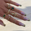 3 Pieces Of Retro Punk Exaggerated Asymmetrical Ring Set, Suitable For Women's Simple Geometric Hollow Circular Uniq - Image 6