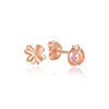 Infinity and Heart Stud Piercing Earrings with Crystal Accents - Image 15