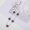 Stainless Steel Laser Five Leaf Flower Petal Adjustable Clover Bracelet Classic for Woman Girl Jewelry Party Gift - Image 23