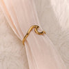 Stainless Steel Wave Rings for Women Gold Color Geometric Heart Rose Flower Wedding Ring Aesthetic Jewelry - Image 12